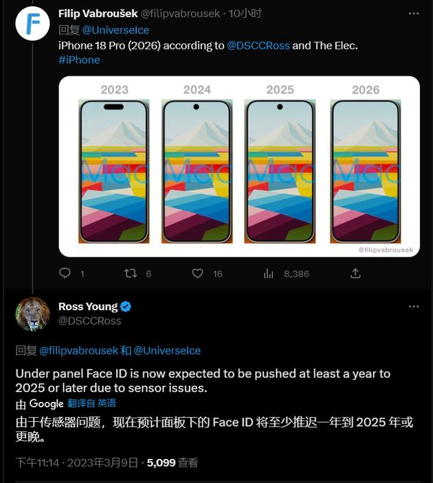 响水镇苹果手机维修分享:屏下Face ID有什么优势？iPhone何时会有屏下Face ID？ 