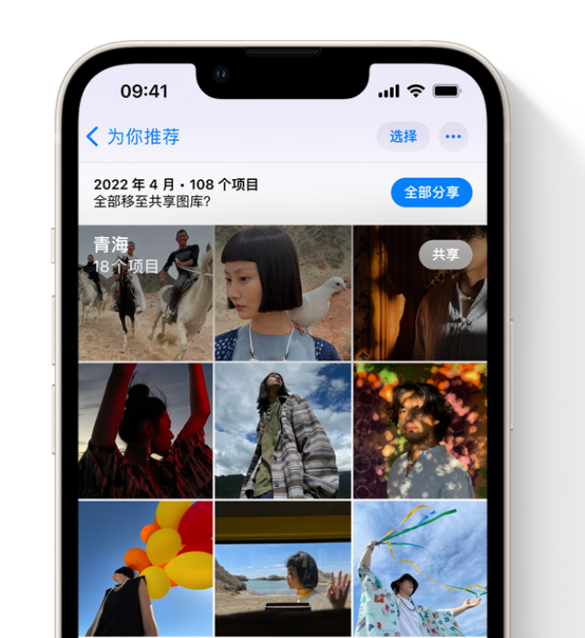 响水镇苹果维修网点分享在 iPhone 上使用共享图库 