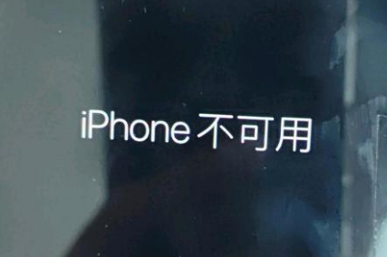 响水镇苹果服务网点分享锁屏界面显示“iPhone 不可用”如何解决 